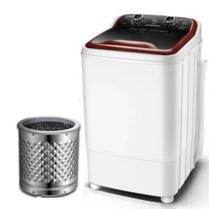 Machine à Laver Semi-Auto 7KG — Lumière UV & Compact machine à laver semi automatique à baril unique de 7kg, compacte, lave linge à lumière bleue uv
