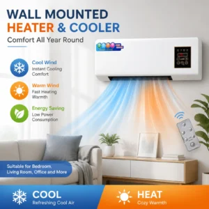 climatiseur mural mini split avec pompe à chaleur pour dortoir et appartement, fonction simple, économe en énergie, refroidissement et chauffage