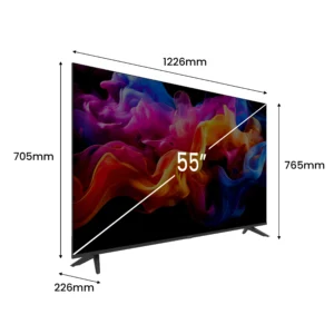 téléviseur intelligent kiano elegance 55' avec système vidaa d led dvb t2/s2