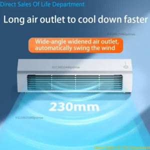 ventilateur mural d'été | ventilateur tour oscillant silencieux sans pales, rechargeable par usb, pour la maison et le bureau