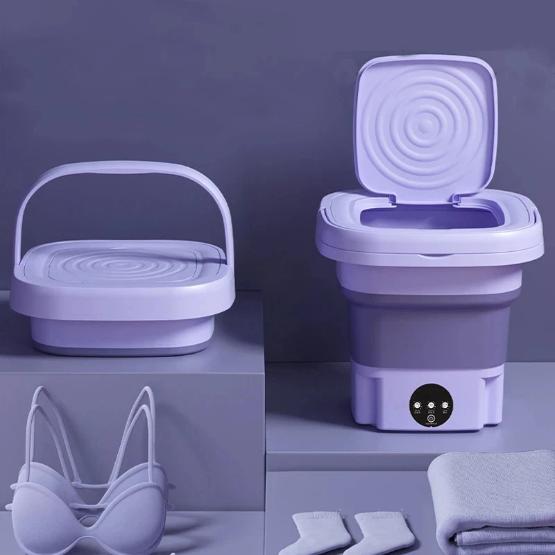 lave linge portable mini pliable 8l avec essoreuse, compact, pour chaussettes et sous vĂȘtements, idĂ©al pour les voyages, les dortoirs et la maison lave linge portable mini pliable 8l avec essoreuse, compact, pour chaussettes et sous vĂȘtements, idĂ©al pour les voyages, les dortoirs et la maison