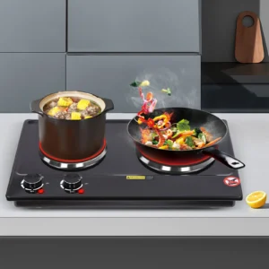 cuisinière électrique, puissance de feu réglable, 2500w, chauffage infrarouge haute puissance et technologie de chauffage vertical, cuisinière de table