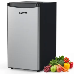 Maison mini réfrigérateur sous comptoir, capacité 45 l, réfrigérateur autonome, contrôle de température réglable sur 5 niveaux, porte réversible, étagères amovibles, silencieux 41 db, petit réfrigérateur congélateur pour la maison et le bureau