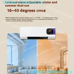 2000w chauffage ventilateur 2 en 1 chauffage nature vent synchronisation affichage numérique mural espace chauffage pour bureau à domicile dortoir 16 40 ° c
