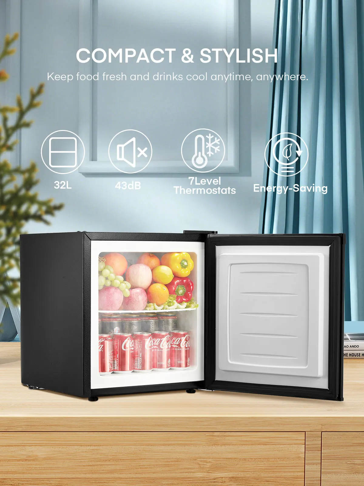 mini congélateur 32l, petit congélateur silencieux, réfrigérateur congélateur compact, idéal pour le bureau, le camping, l'extérieur, noir mini congélateur 32l, petit congélateur silencieux, réfrigérateur congélateur compact, idéal pour le bureau, le camping, l'extérieur, noir