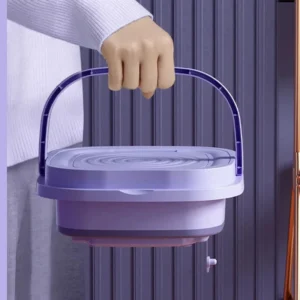 lave linge portable mini pliable 8l avec essoreuse, compact, pour chaussettes et sous vĂȘtements, idĂ©al pour les voyages, les dortoirs et la maison