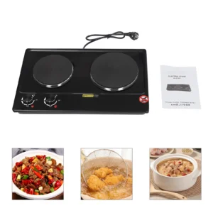 cuisinière électrique, puissance de feu réglable, 2500w, chauffage infrarouge haute puissance et technologie de chauffage vertical, cuisinière de table