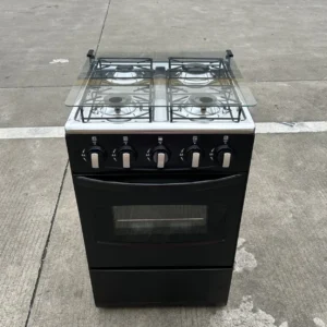 Maison cuisinière à gaz à 4 brûleurs, cuisinière à gaz avec fonction de convection de four et de gril pour la maison autoportante