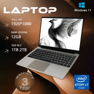 ordinateur portable de bureau 2025 windows 11 intel atom x7 a3950 pc portable gamer 12 go de ram 512 go 1 to ssd 1920*1080 ordinateur de bureau