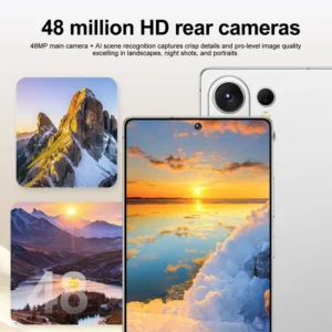 nouveau smartphone android 5g pour s26 ultra, téléphone portable avec appareil photo 48mp, 16go+1to, batterie 7800mah, Écran full 7.3 pouces, face id, double sim, 4g lte gsm, smartphone débloqué 5g avec android 15