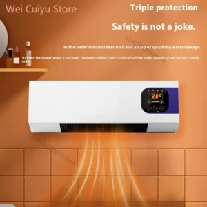 Maison climatiseur mural portable 2000w, double usage, refroidissement et chauffage, avec télécommande pour chambre à coucher et bureau
