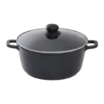 Cocotte Antiadhésive Style Japonais — Couvercle Verre