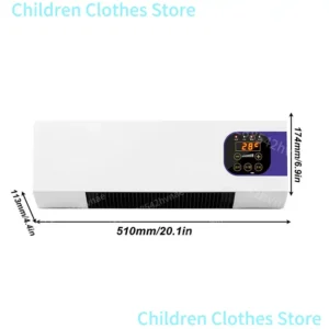 2000w chauffage ventilateur 2 en 1 chauffage nature vent synchronisation affichage numérique mural espace chauffage pour bureau à domicile dortoir 16 40 ° c