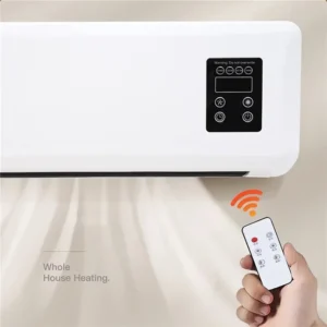 climatiseur mural portable divisé, chauffage et refroidissement à double usage, avec télécommande pour appartement