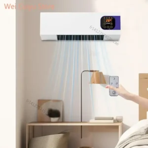 Maison climatiseur mural portable 2000w, double usage, refroidissement et chauffage, avec télécommande pour chambre à coucher et bureau