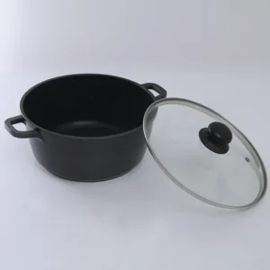 cuisinière antiadhésive multifonction en aluminium de style japonais, pot à soupe binaural universel à extrémité arrière, ustensiles de cuisine pour le gaz
