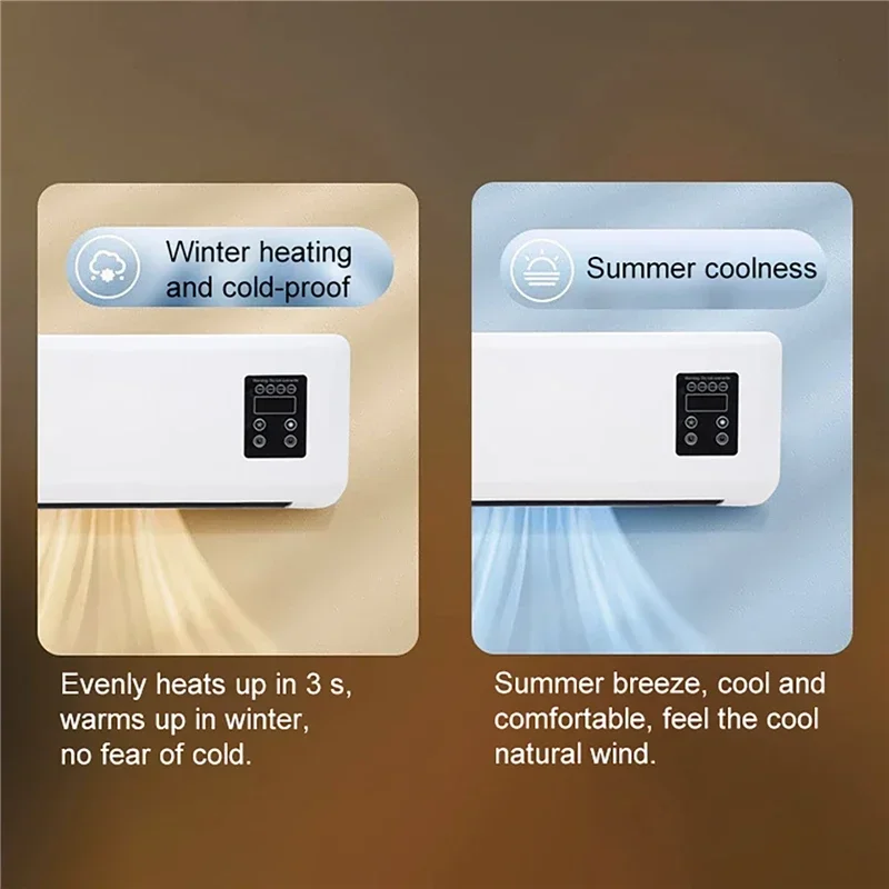 climatiseur mural portable divisé, chauffage et refroidissement à double usage, avec télécommande pour appartement climatiseur mural portable divisé, chauffage et refroidissement à double usage, avec télécommande pour appartement