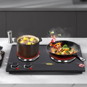 cuisinière électrique, puissance de feu réglable, 2500w, chauffage infrarouge haute puissance et technologie de chauffage vertical, cuisinière de table