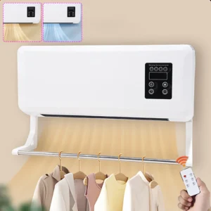Maison climatiseur mural portable divisé, chauffage et refroidissement à double usage, avec télécommande pour appartement