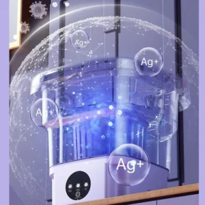 lave linge portable mini pliable 8l avec essoreuse, compact, pour chaussettes et sous vĂȘtements, idĂ©al pour les voyages, les dortoirs et la maison
