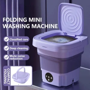 lave linge portable mini pliable 8l avec essoreuse, compact, pour chaussettes et sous vĂȘtements, idĂ©al pour les voyages, les dortoirs et la maison