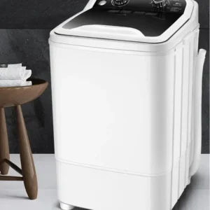 Maison machine à laver semi automatique à baril unique de 7kg, compacte, lave linge à lumière bleue uv