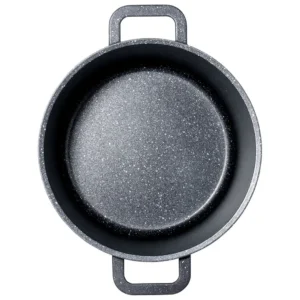 pot en granit avec couvercle en verre, haut grande, 4.2 l