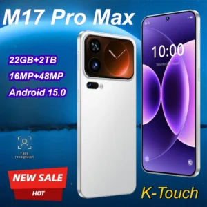 smartphone k touch hot 5g pour m17 pro max, téléphones mobiles intelligents, 22g+2tb, écran hd full 7,3 pouces, téléphone portable pas cher, android débloqué, batterie 7800mah, double carte sim 4g 5g, appareil photo 48mp+16mp, reconnaissance faciale
