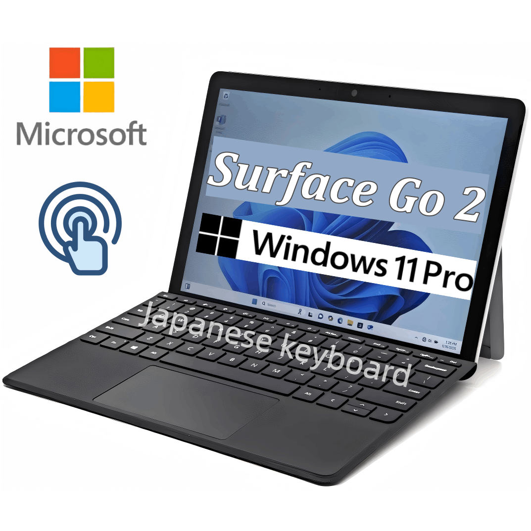 microsoft surface go 2, écran tactile fhd 10,5", intel pentium gold 4425y, 4 go de ram, ssd 64 go, clavier japonais, windows 11 pro (reconditionné) microsoft surface go 2, écran tactile fhd 10,5", intel pentium gold 4425y, 4 go de ram, ssd 64 go, clavier japonais, windows 11 pro (reconditionné)
