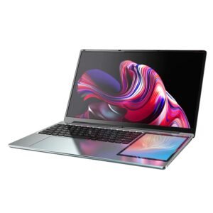 ordinateur portable double écran 15.6 "ips + 7" écran tactile 16g ddr4 128gb 2tb ssd processeur intel n95 n100 windows11 ordinateur portable identification faciale