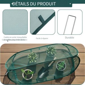 ensemble de protection de plantes à mailles éclatantes 12 pièces : 1 housse + 11 piquets de terre, kit de protection de jardin haut de gamme, filet oiseaux et insectes à mailles fines pour légumes, fruits et fleurs, tente abris de jardin réutilisable pour arceaux, filet oiseaux extra stable pour plantes d'extérieur, protection respirante pour semis, housse de protection pour jardinière surélevée, protection nuisibles pour jardin et terrasse, protecteur de plantes facile à