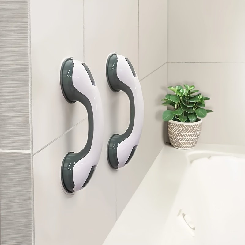 poignée de sécurité antidérapante pour salle de bain et toilettes, avec ventouses de fixation poignée de sécurité antidérapante pour salle de bain et toilettes, avec ventouses de fixation