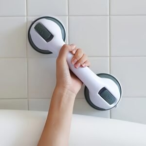 poignée de sécurité antidérapante pour salle de bain et toilettes, avec ventouses de fixation