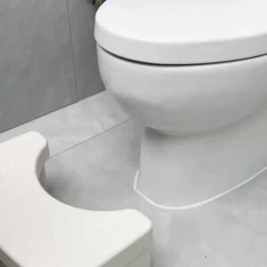 1 tabouret de toilette, tabouret de siège de toilette pour adultes, détachable, pour soutien des pieds, plastique avec coussinets épais antidérapants, convient pour s'accroupir, tabouret de pied pour la maison, idéal pour le placement des pieds, tabouret de toilette portable, aide pour la toilette, convient à différents types de pièces
