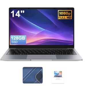 suxi 2026 nouvel ordinateur portable 14 pouces intel celeron n3710 8 go ddr4 128/256 ssd grande capacité de batterie caméra hd pour bureau, divertissement, apprentissage, cours en ligne, visioconférence promotion de printemps inclut film pour clavier, tapis de souris, souris filaire