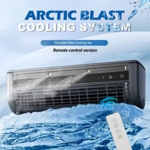 ventilateur de climatisation à brouillard de glace supraconducteur, avec télécommande, modes multiples
