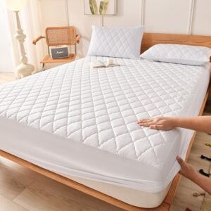 protège matelas ultra doux et confortable, lavable en machine, 1 pièce (sans taie d'oreiller ni noyau d'oreiller), pour chambre à coucher, dortoir ou hôtel