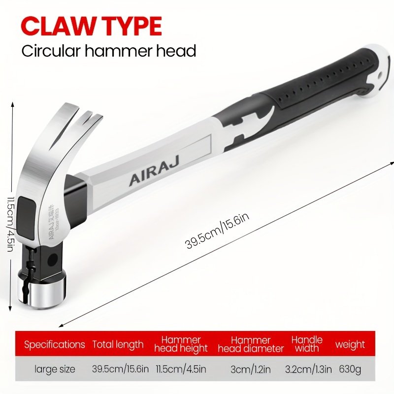 martinet en acier à haute teneur en carbone airaj durable, poignée antidérapante pour utilisation industrielle et domestique, disponible avec manche court ou long martinet en acier à haute teneur en carbone airaj durable, poignée antidérapante pour utilisation industrielle et domestique, disponible avec manche court ou long