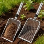 Lot de 2 Tamis à Terre de Jardin en Acier Inoxydable