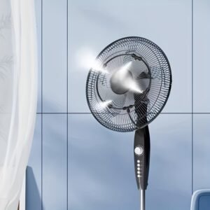 brumisateur de refroidissement portable sans batterie système d'arrosage humidificateur noir standard ue pour jardin, terrasse et cour contrôle de l'humidité santé, rafraîchisseur extérieur, support décoratif en métal