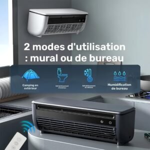 ventilateur de climatisation à brouillard de glace supraconducteur, avec télécommande, modes multiples