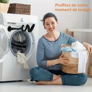 butée de porte de machine à laver compatible avec la plupart des portes de machines à laver et de buanderies de camping car, housse de porte de machine à laver, poignée de machine à laver, porte de machine à laver, clip/butée/support/arrêt/retenue de porte de machine à laver, butée de porte