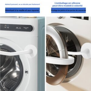 butée de porte de machine à laver compatible avec la plupart des portes de machines à laver et de buanderies de camping car, housse de porte de machine à laver, poignée de machine à laver, porte de machine à laver, clip/butée/support/arrêt/retenue de porte de machine à laver, butée de porte