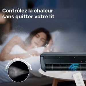 ventilateur de climatisation à brouillard de glace supraconducteur, avec télécommande, modes multiples