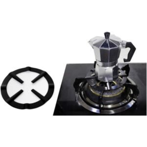 lot de 5 supports en fer pour cuisinière à gaz, anneau de décompression pour cafetière moka, maintien stable pour cafetières et batterie de cuisine, antidérapant et porteur, accessoire universel pour cuisinières à gaz domestiques