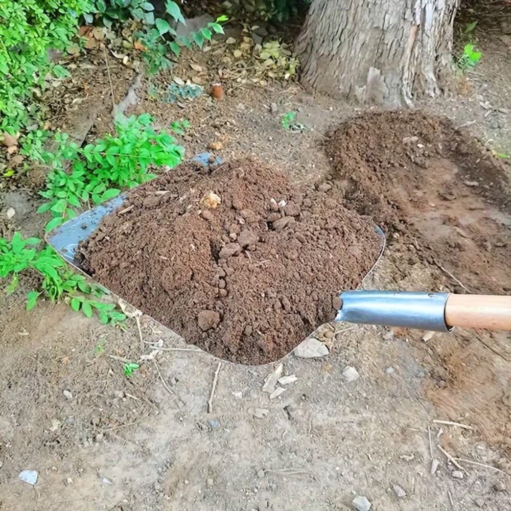 truelle robuste en acier métallique pelle à ciment en acier plein Épaissi, pelle à charbon en acier au manganèse, bêche à tête carrée, pelle à neige à manche en bois, pelle agricole en fer, outil de plantation d'arbres truelle robuste en acier métallique pelle à ciment en acier plein Épaissi, pelle à charbon en acier au manganèse, bêche à tête carrée, pelle à neige à manche en bois, pelle agricole en fer, outil de plantation d'arbres