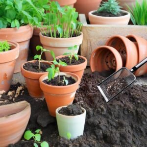 lot de 2 tamis à terre de jardin, tamis à sable et compost en acier inoxydable avec poignée, pour tamiser les pierres, la cour, la pelouse et le jardin