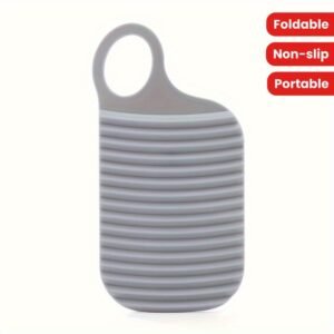 lavabo à linge 6 pièces portable, version antidérapante et épaissie, planche à laver pour cuisine et salle de bain, fournitures de nettoyage pratiques, lavabo à linge portable gris avec conception antidérapante, lavabo à linge épaissi, convient pour la lessive, la cuisine, la salle de bain et