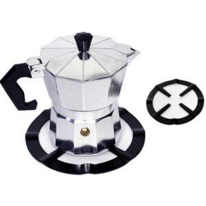 lot de 5 supports en fer pour cuisinière à gaz, anneau de décompression pour cafetière moka, maintien stable pour cafetières et batterie de cuisine, antidérapant et porteur, accessoire universel pour cuisinières à gaz domestiques