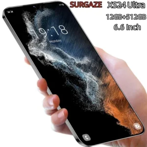 smartphone surgaze new xs24 ultra 6,6 pouces intelligent 4g 5g double carte double veille système android 12 go + 512 go version globale